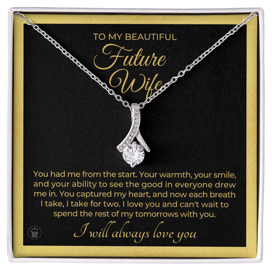 Future Wife, Mrs. Gift | Each Breath Necklace 0641T6