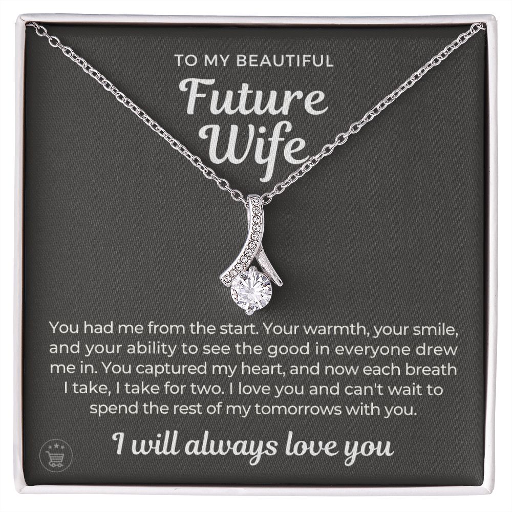 Future Wife, Mrs. Gift | Each Breath Necklace 0641T3