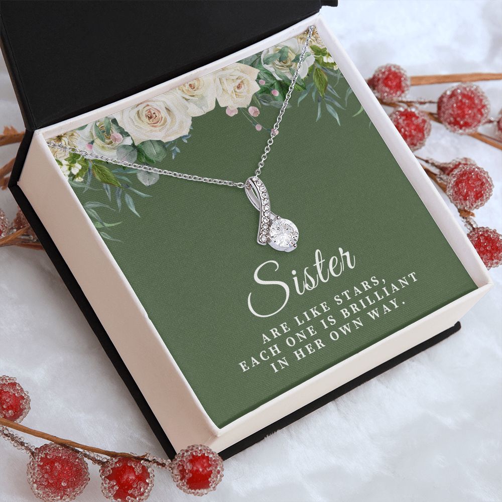 Sisters Are Like Stars Alluring Beauty Necklace 2222