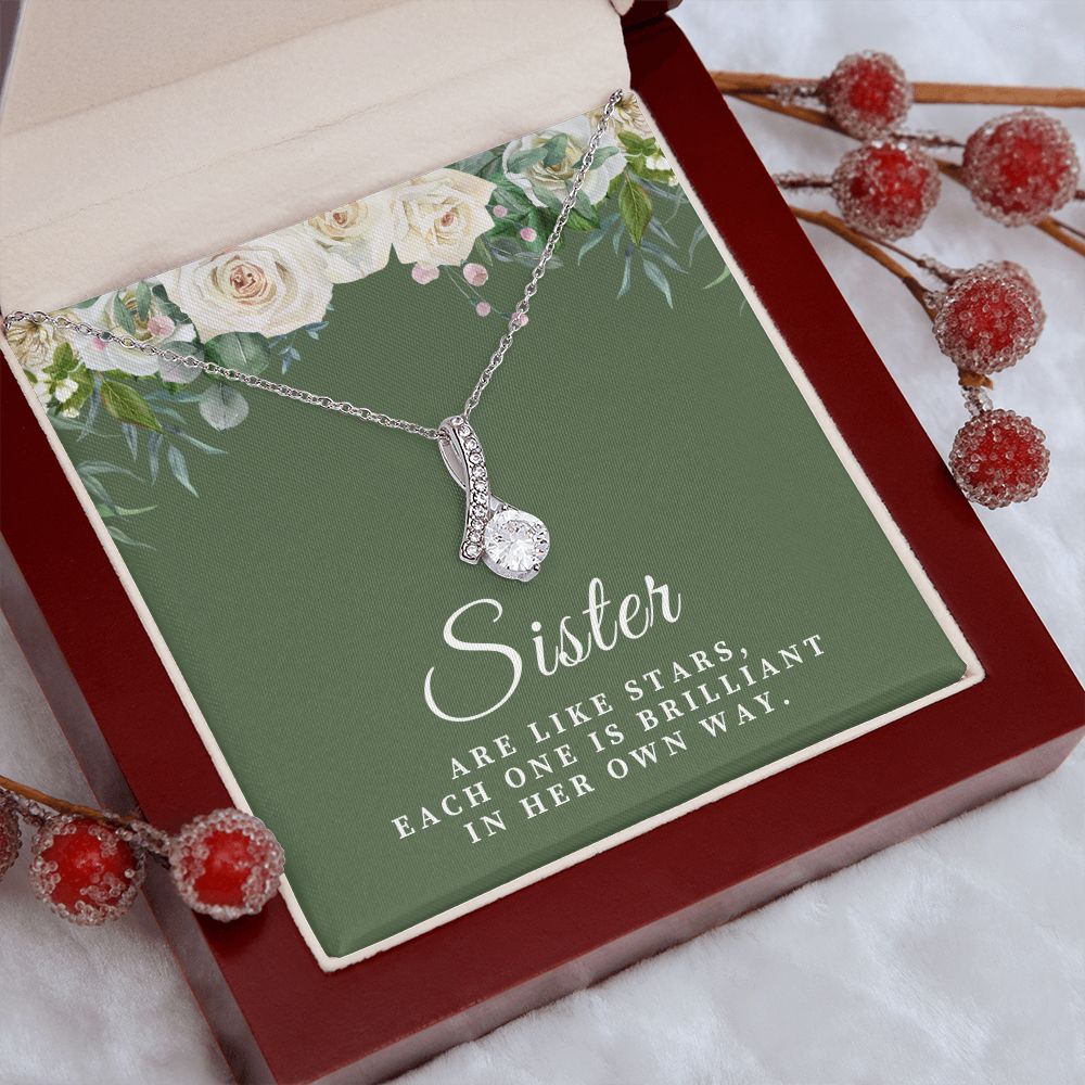 Sisters Are Like Stars Alluring Beauty Necklace 2222