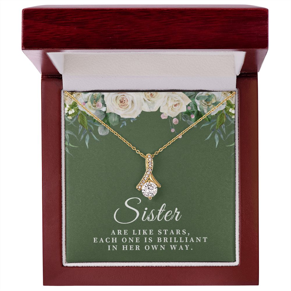 Sisters Are Like Stars Alluring Beauty Necklace 2222