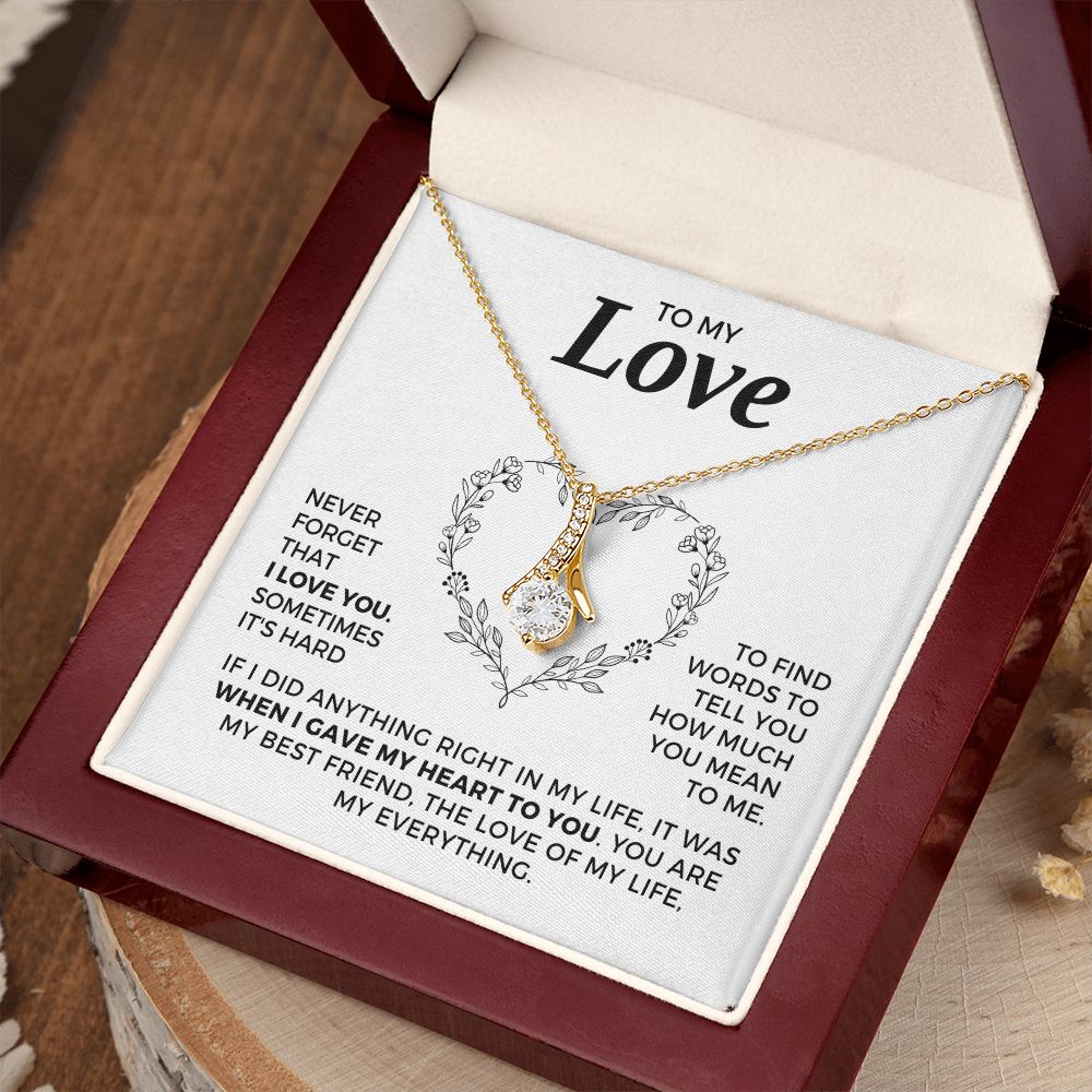 Soulmate Gift | Love Of My Life Necklace 0772T5A