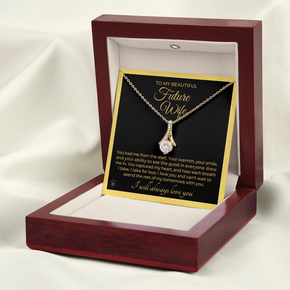 Future Wife, Mrs. Gift | Each Breath Necklace 0641T6