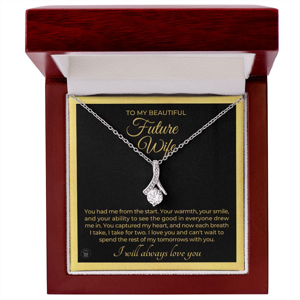 Future Wife, Mrs. Gift | Each Breath Necklace 0641T6