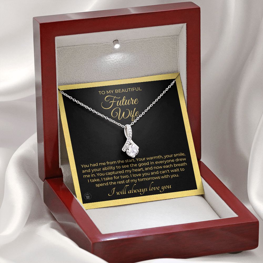 Future Wife, Mrs. Gift | Each Breath Necklace 0641T6