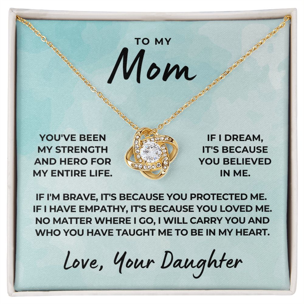 Gift For Mom | Because Of You Necklace 0658T9