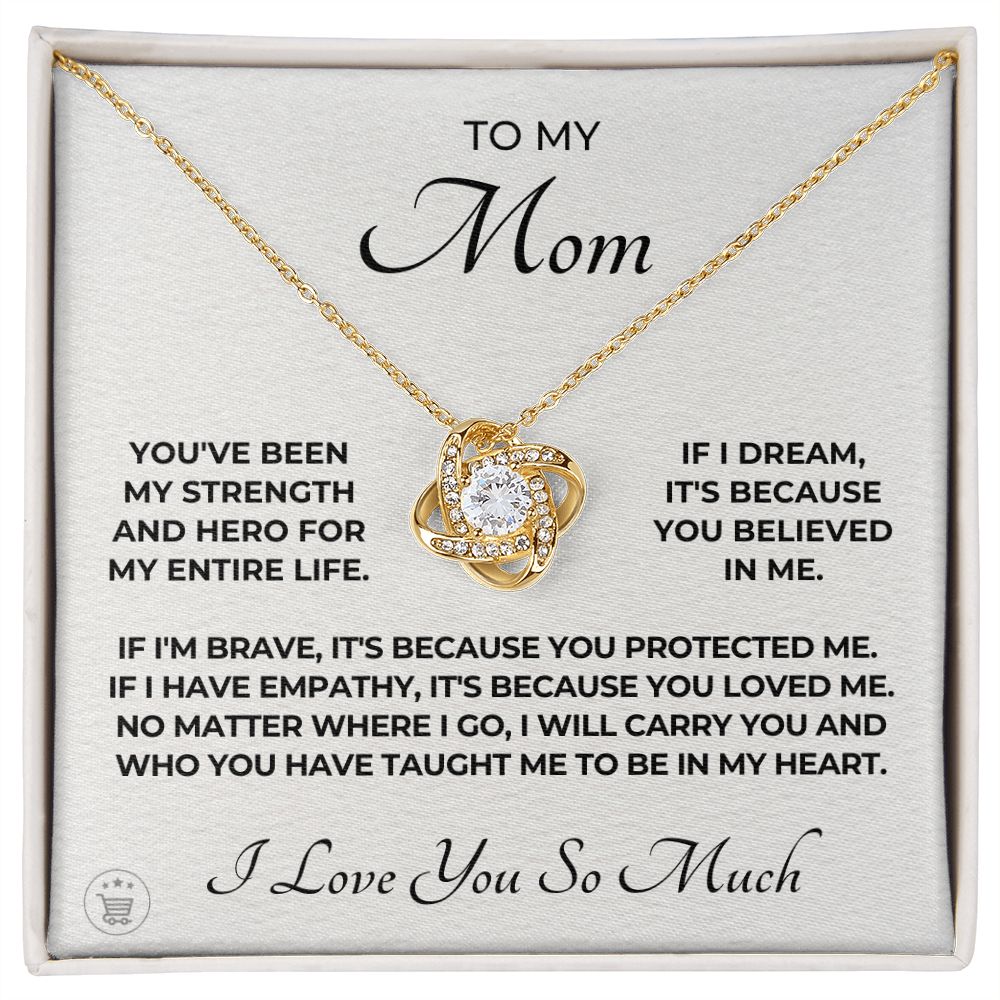 Gift For Mom | Because Of You Necklace 0657T1