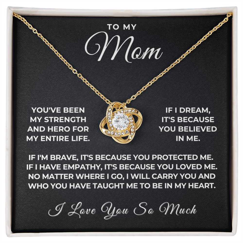 Gift For Mom | Because Of You Necklace 0657T4