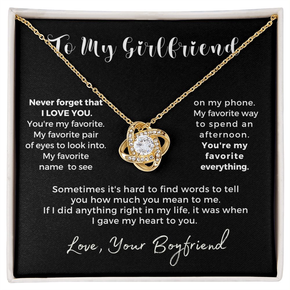 Gift For Girlfriend | My Heart Necklace 0776T1L