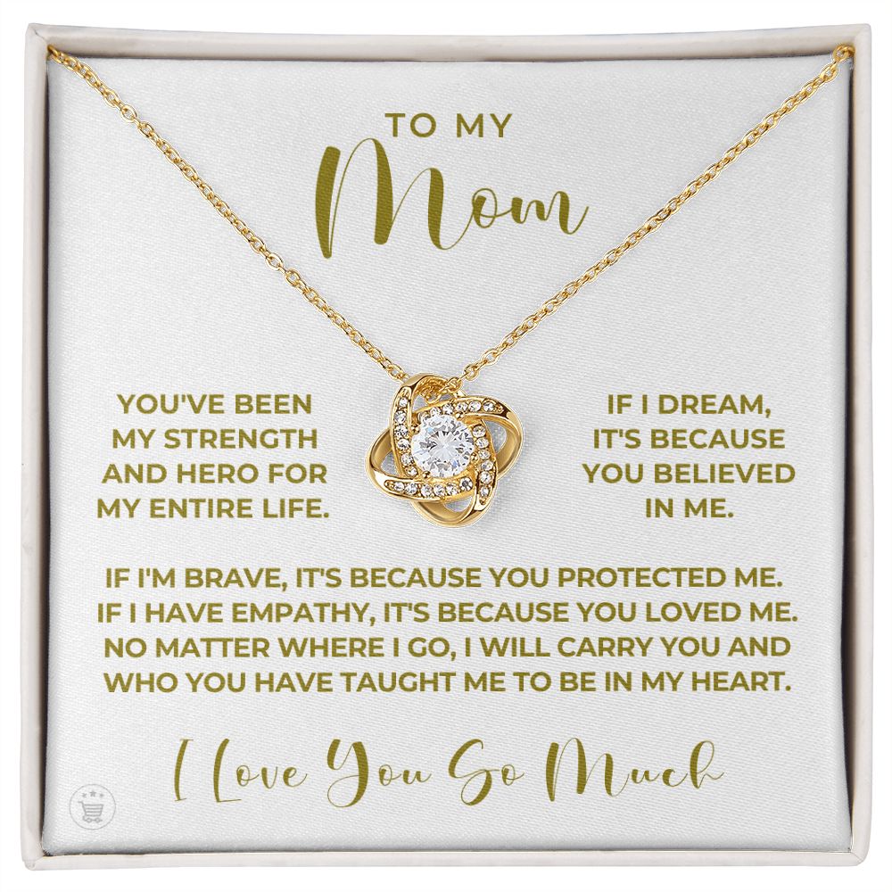 Gift For Mom | Because Of You Necklace 0657T5