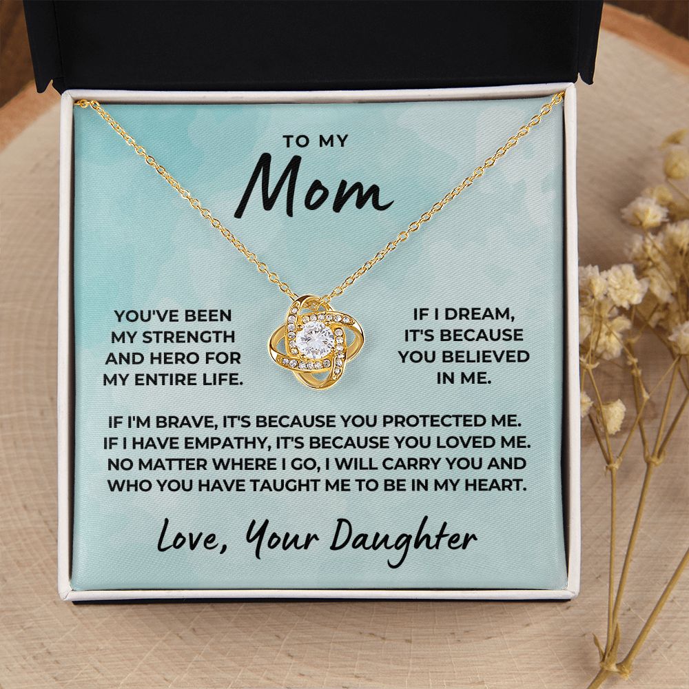 Gift For Mom | Because Of You Necklace 0658T9
