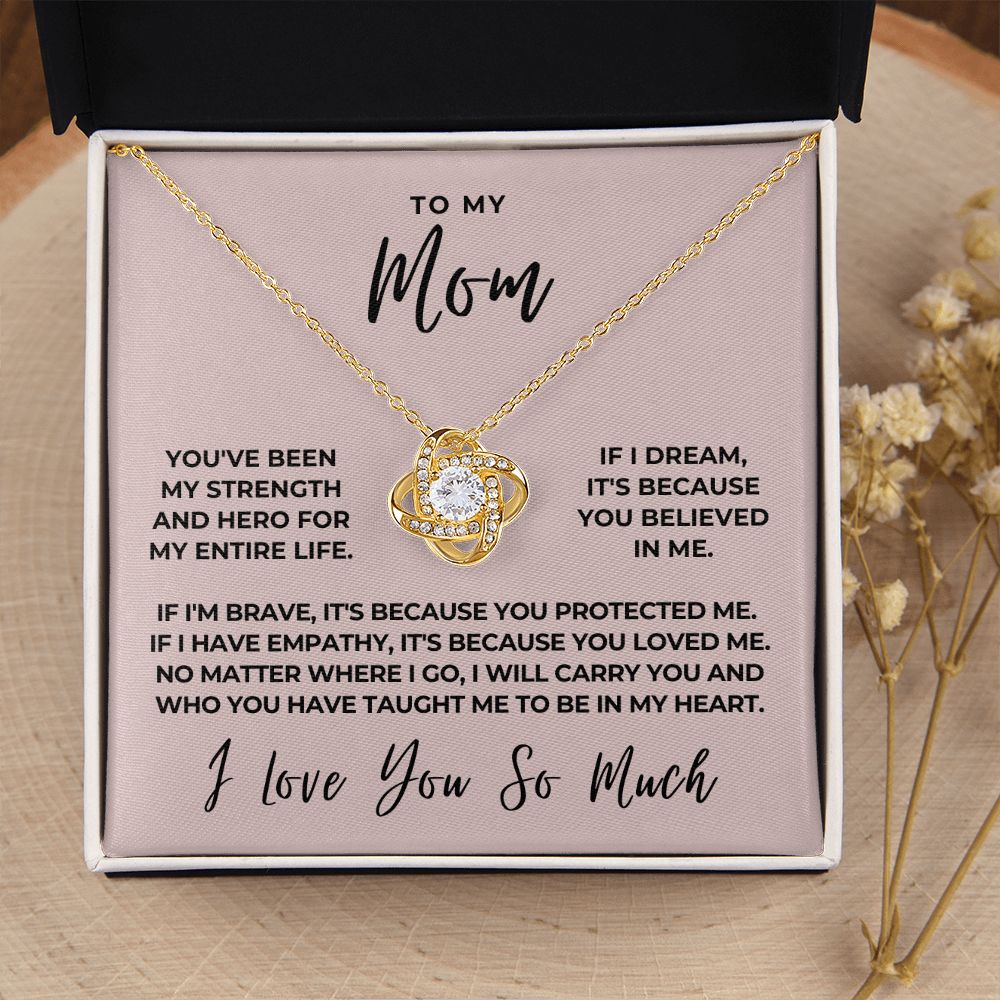 Gift For Mom | Because Of You Necklace 0657T7