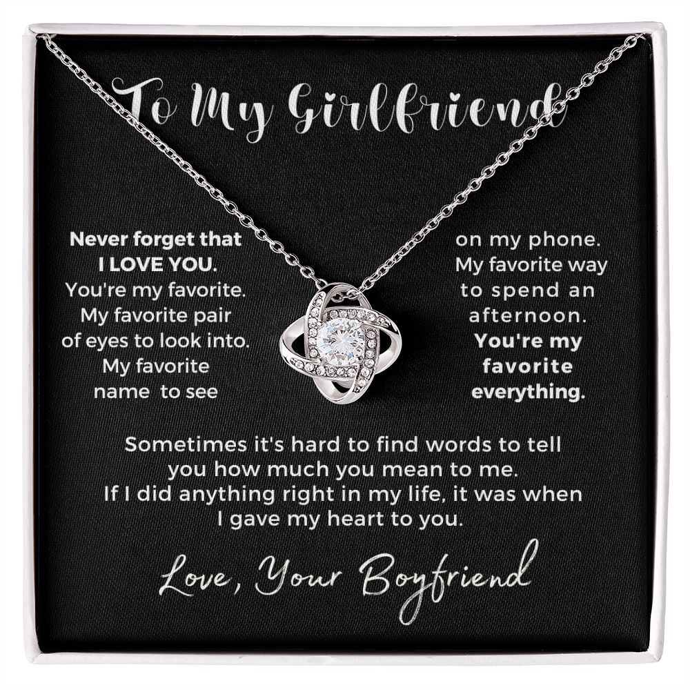 Gift For Girlfriend | My Heart Necklace 0776T1L