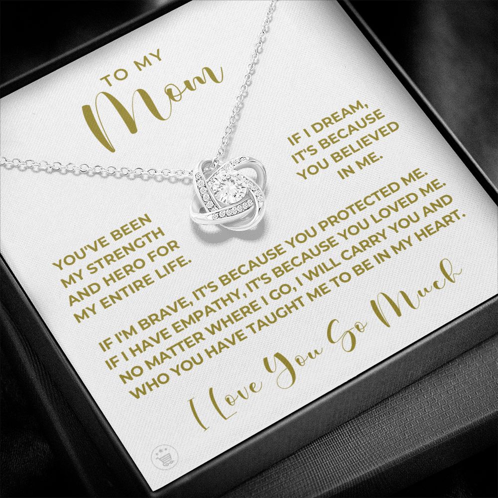 Gift For Mom | Because Of You Necklace 0657T5