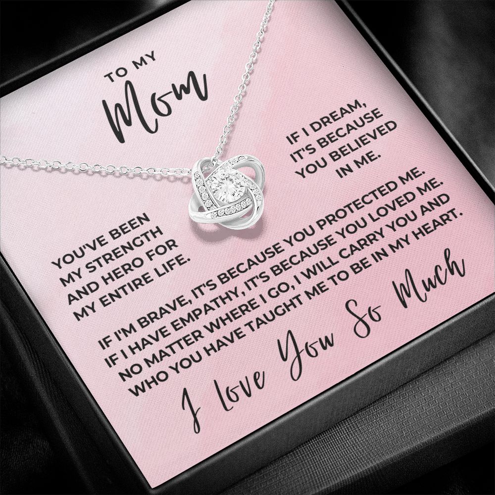 Gift For Mom | Because Of You Necklace 0657T8