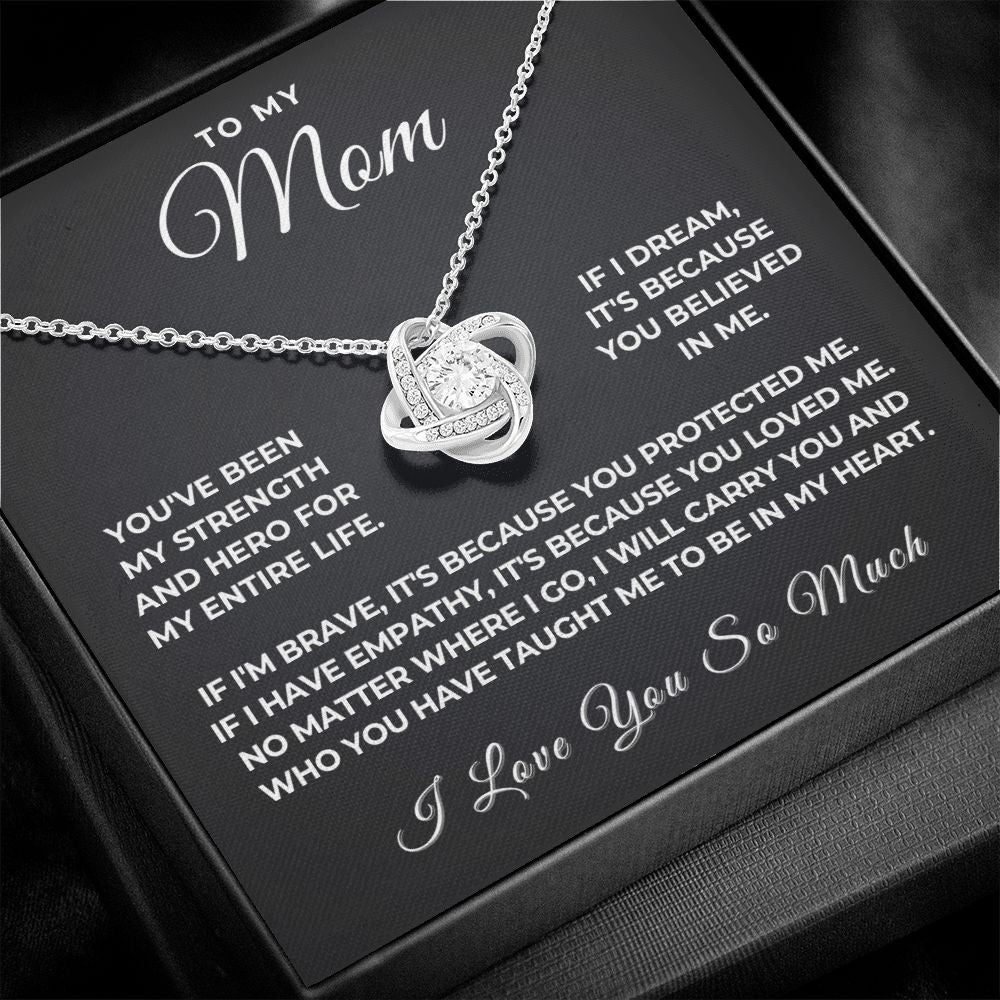 Gift For Mom | Because Of You Necklace 0657T4