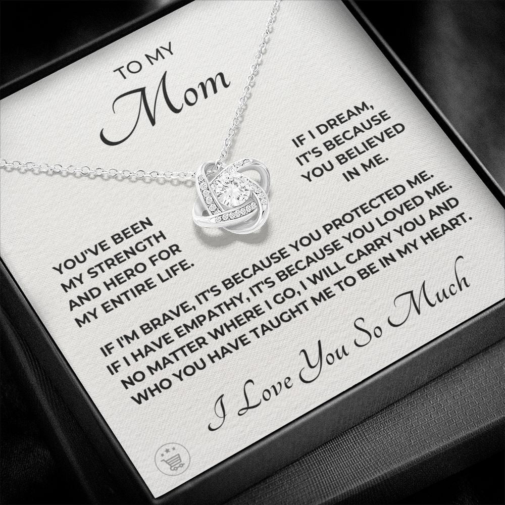 Gift For Mom | Because Of You Necklace 0657T1