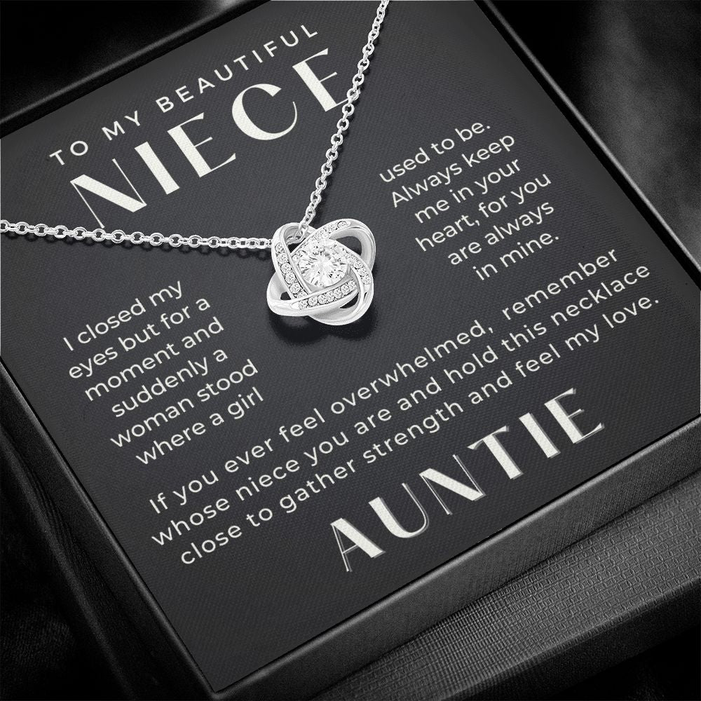 Niece Gift From Aunt | In My Heart Necklace 0631T22
