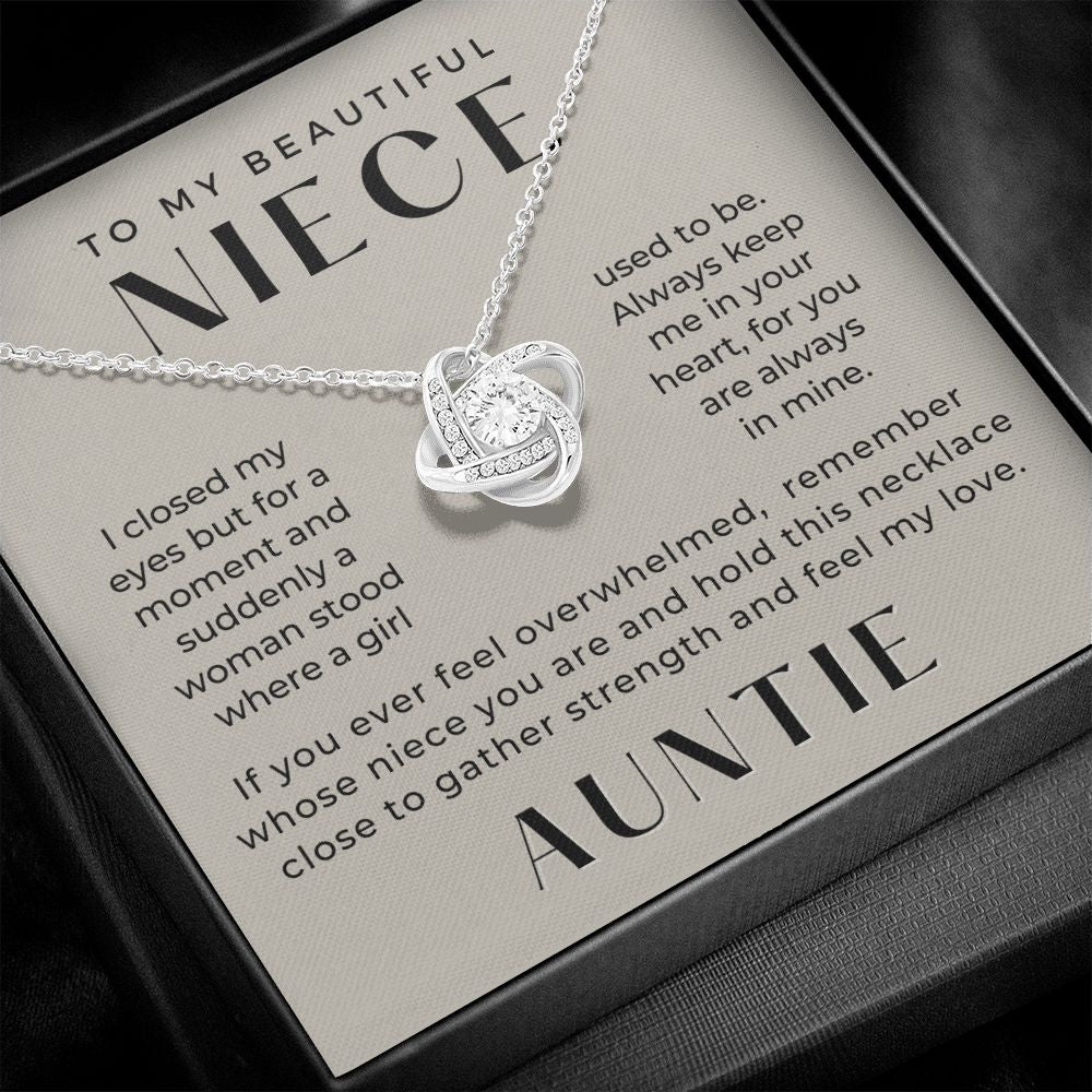 Niece Gift From Aunt | In My Heart Necklace 0631T21