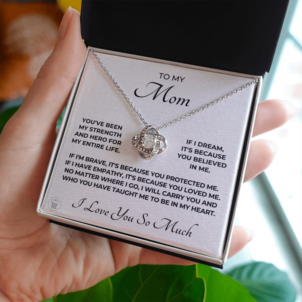 Gift For Mom | Because Of You Necklace 0657T1