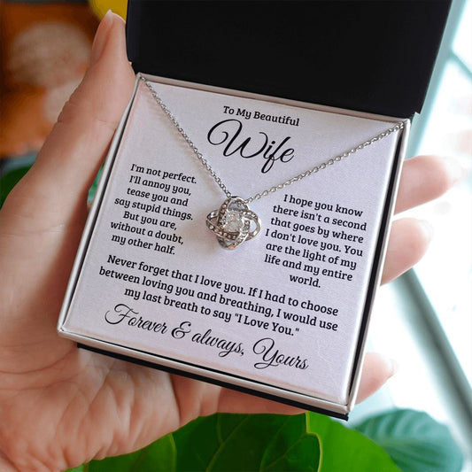 Gift For Wife | Never Forget That I Love You Necklace 0740T1L