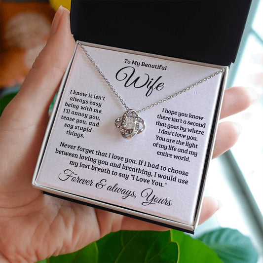 Gift For Wife | Never Forget That I Love You Necklace 0741T1L