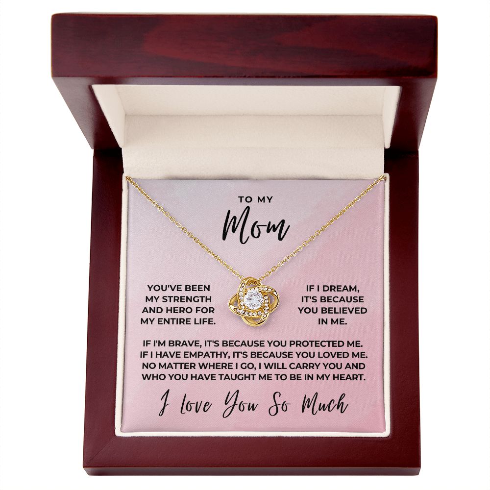 Gift For Mom | Because Of You Necklace 0657T8