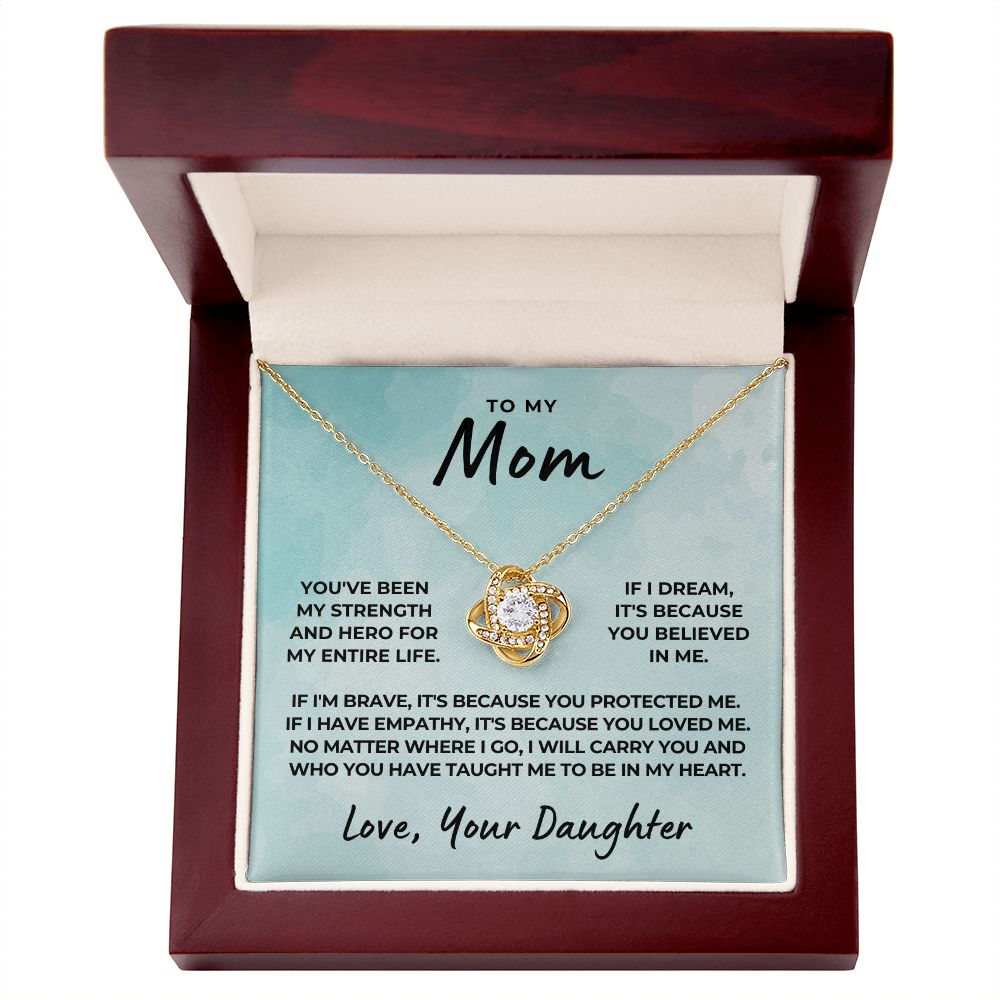 Gift For Mom | Because Of You Necklace 0658T9