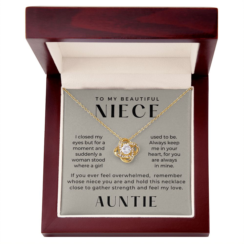 Niece Gift From Aunt | In My Heart Necklace 0631T21