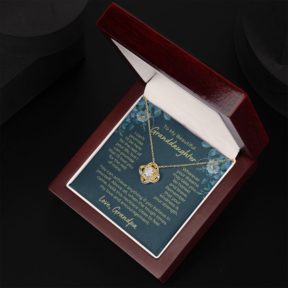 Granddaughter Gift From Grandpa | My Promise Necklace 0690T14