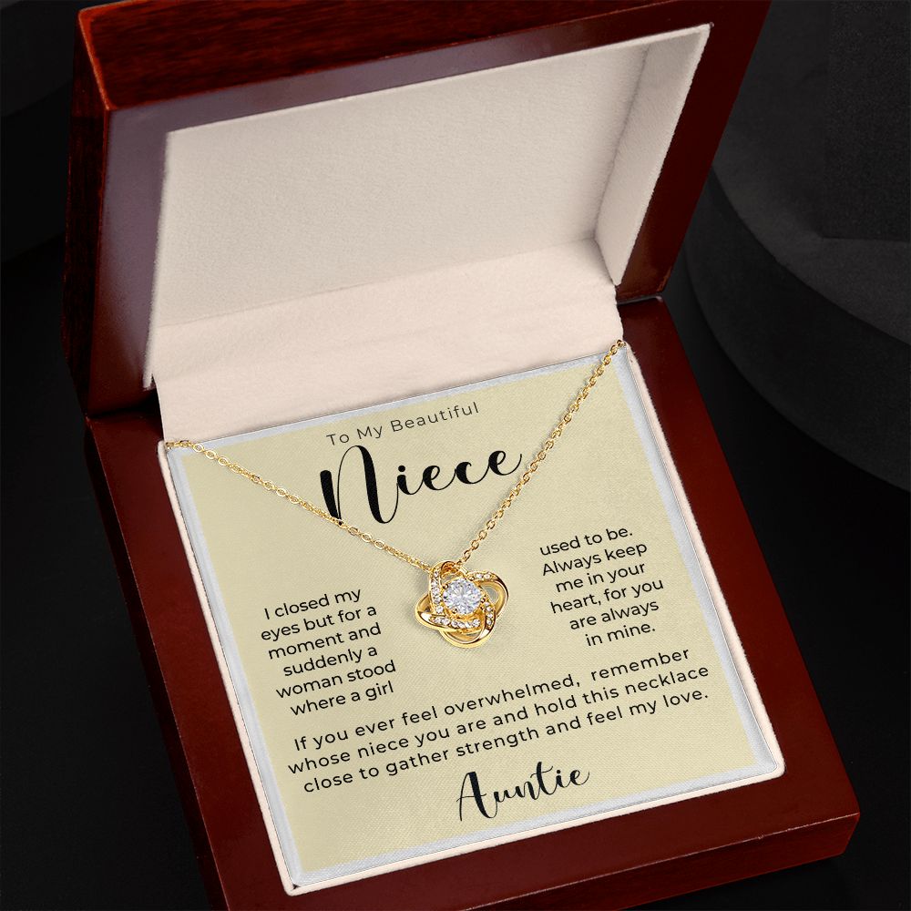 Niece Gift From Aunt | In My Heart Necklace 0631T19