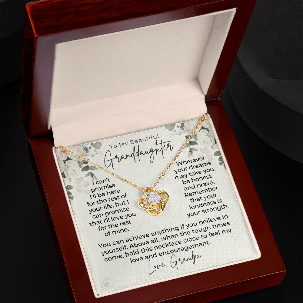 Granddaughter Gift From Grandpa | My Promise Necklace 0690T9