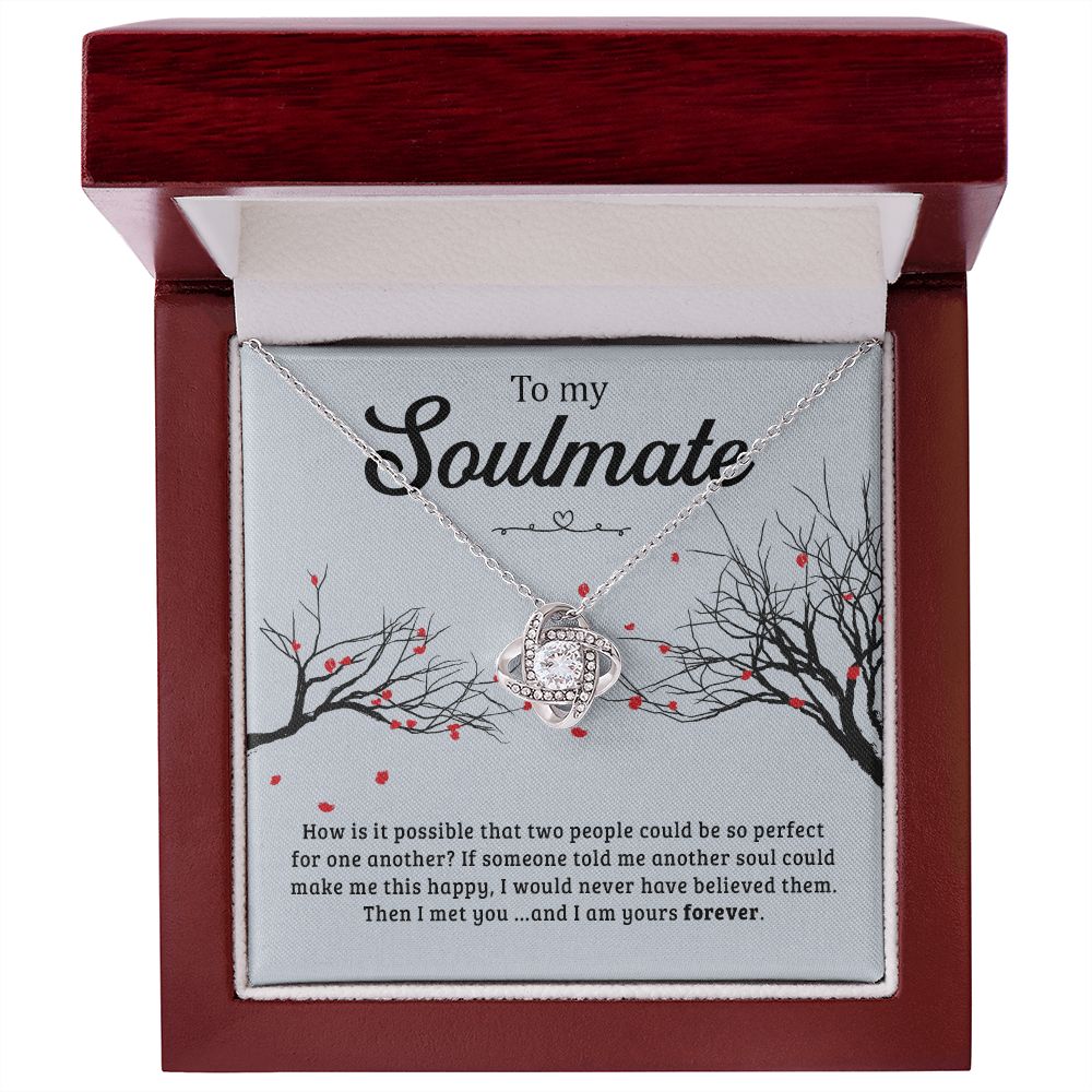 My Soulmate | I am yours forever - Love Knot Necklace