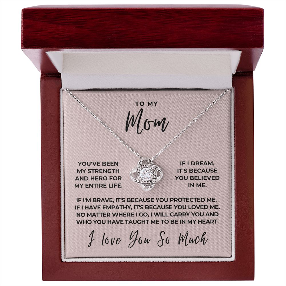 Gift For Mom | Because Of You Necklace 0657T7