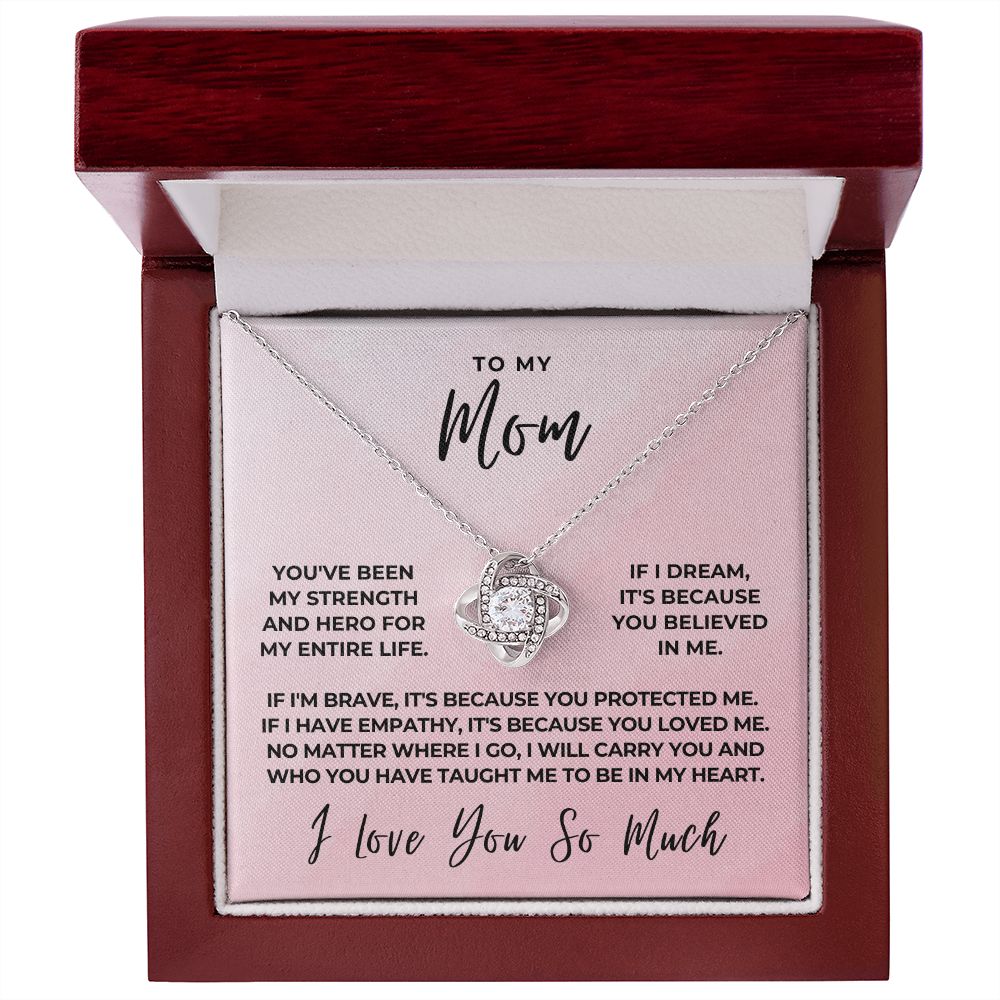 Gift For Mom | Because Of You Necklace 0657T8