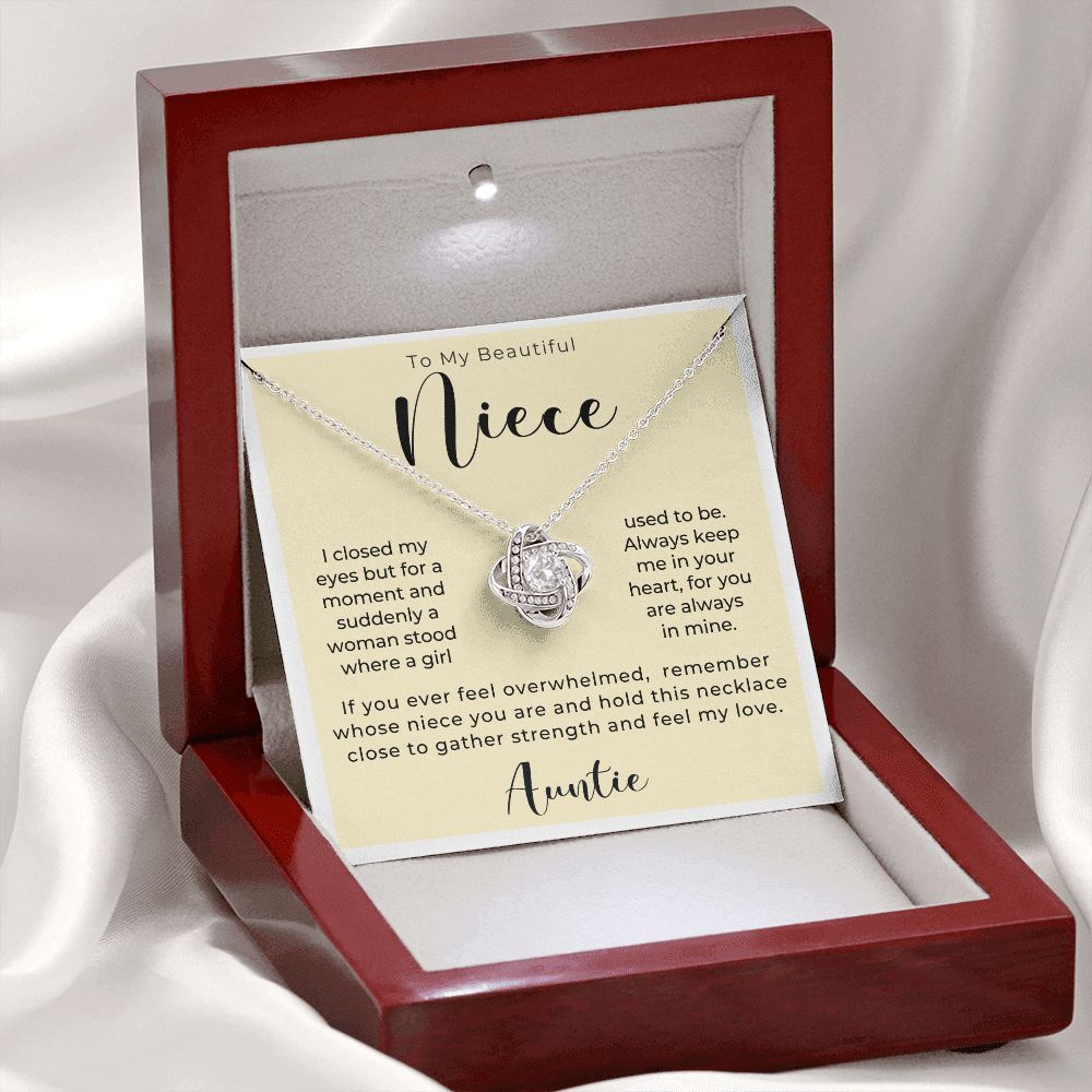 Niece Gift From Aunt | In My Heart Necklace 0631T19