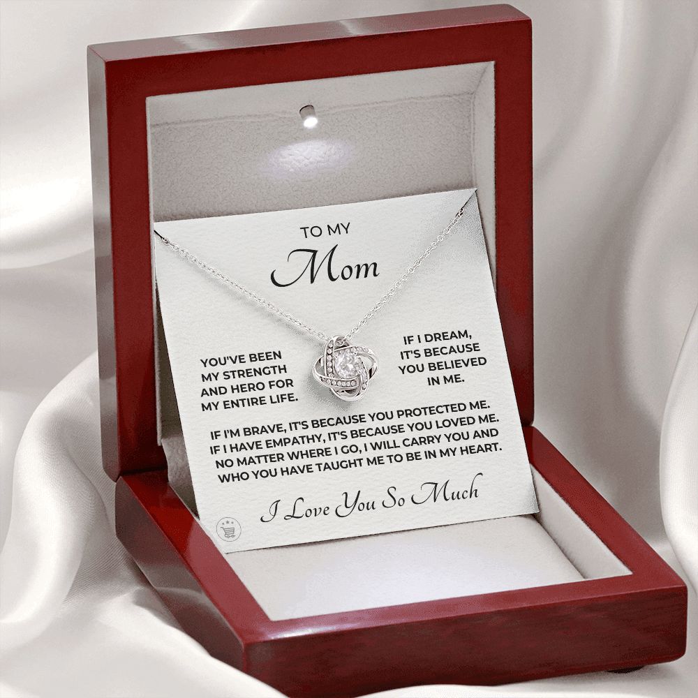 Gift For Mom | Because Of You Necklace 0657T1
