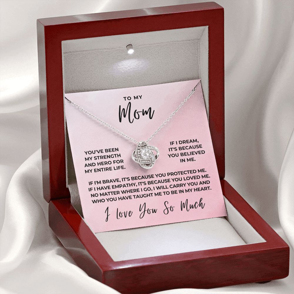 Gift For Mom | Because Of You Necklace 0657T8