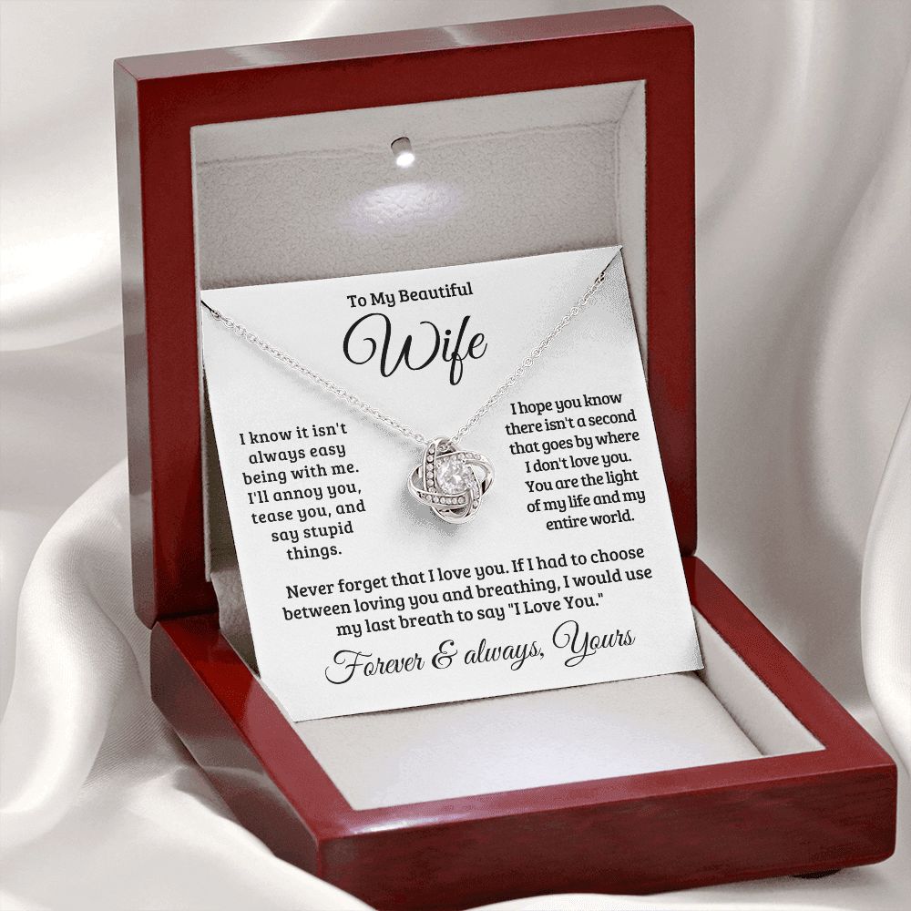 Gift For Wife | Never Forget That I Love You Necklace 0741T1L