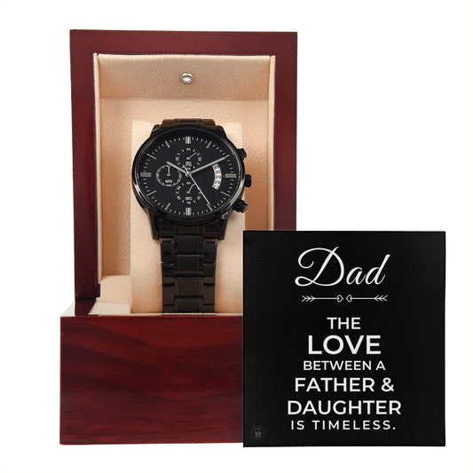 Gift For Dad From Daughter | Father and Daughter Men's Watch 0679T7