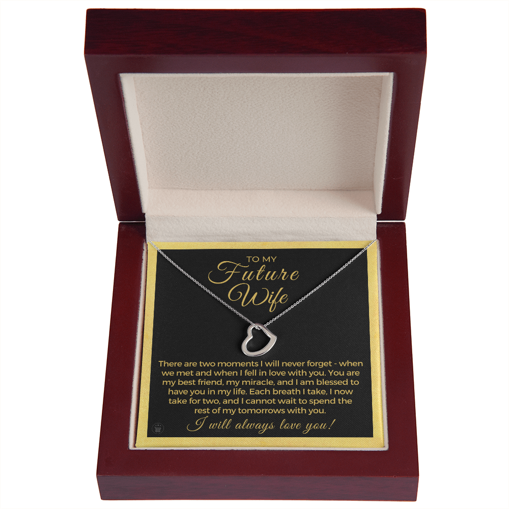 Future Wife, Future Mrs. Gift | Each Breath Necklace 0542T8