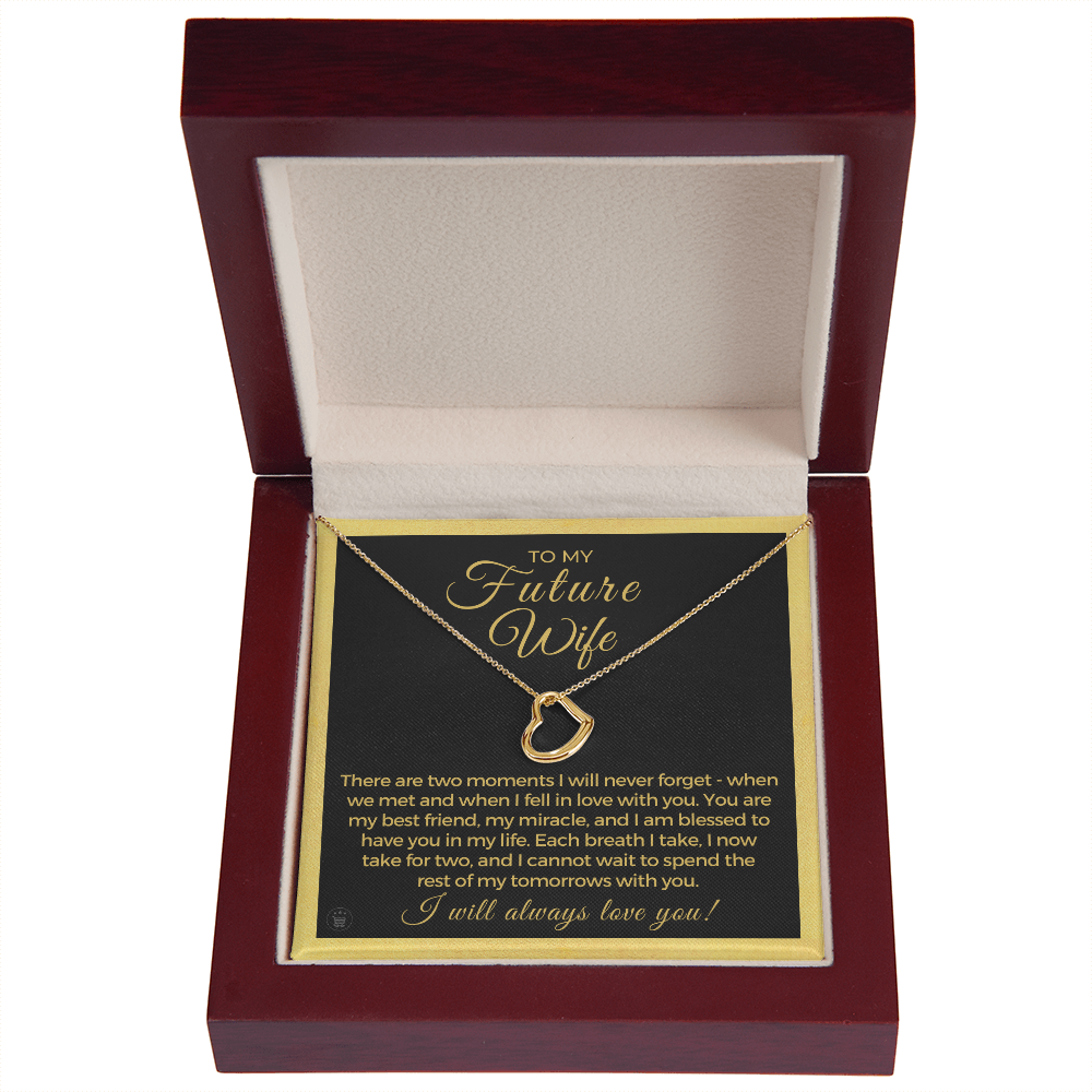Future Wife, Future Mrs. Gift | Each Breath Necklace 0542T8