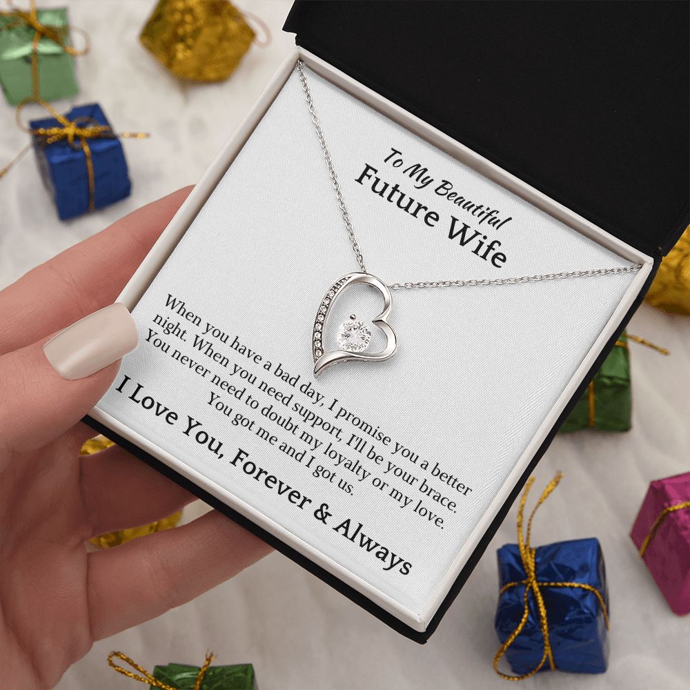 Future Wife, Mrs. Gift | I Love You Necklace 0733T1F