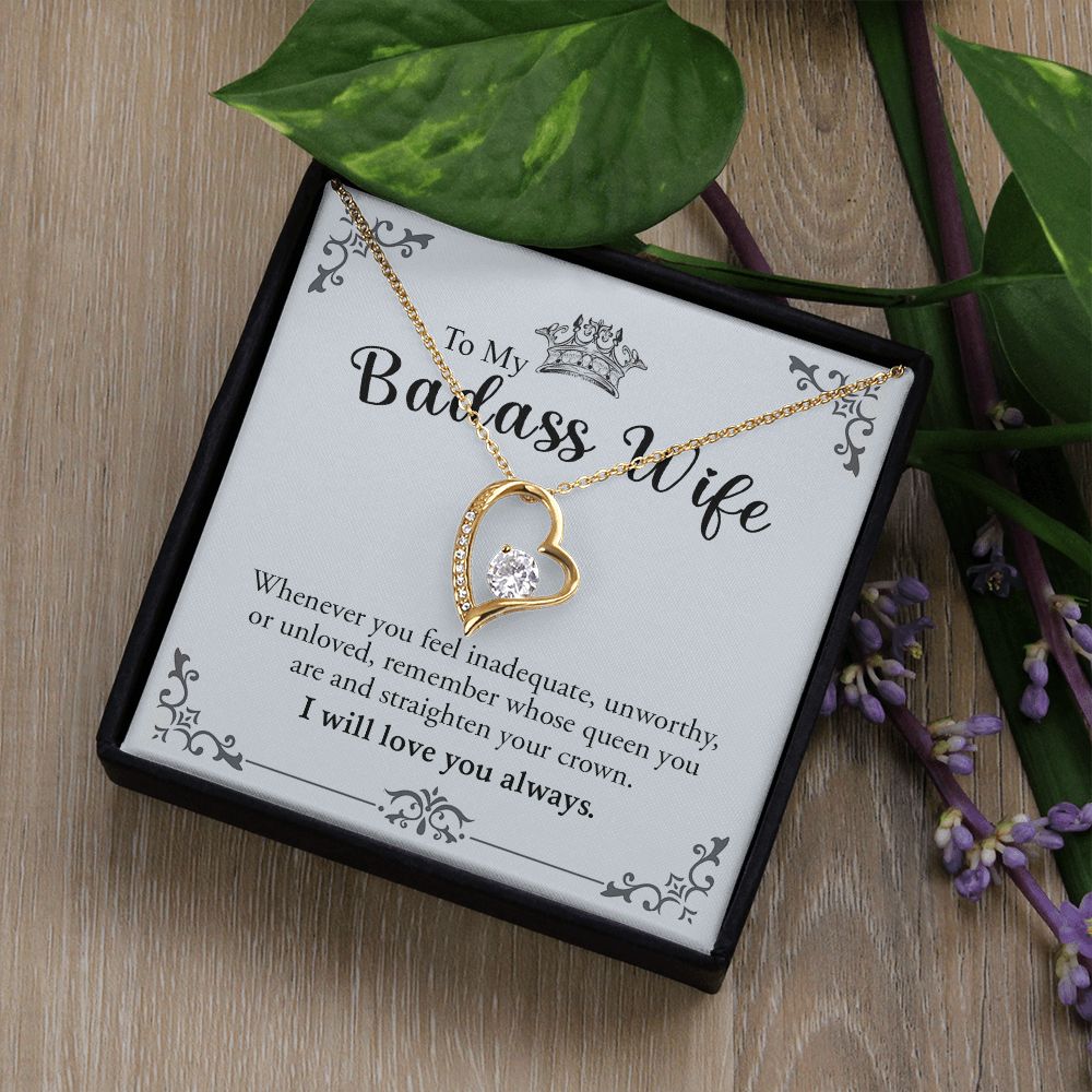 My Badass Wife | Most caring - Forever Love Necklace