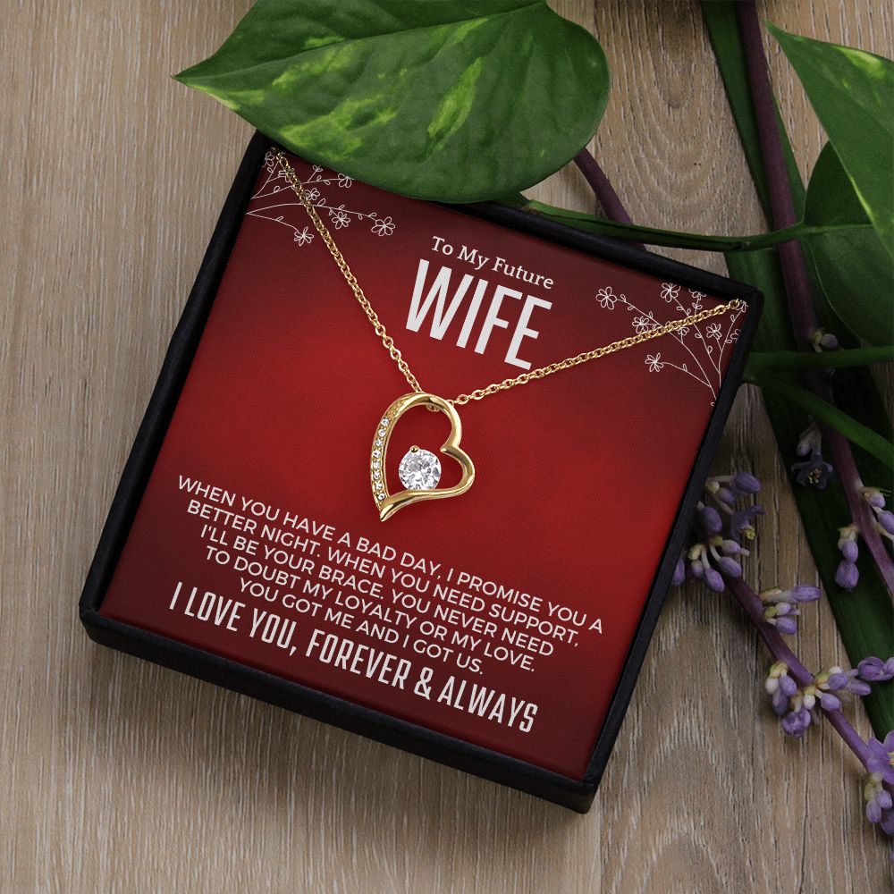Future Wife, Mrs. Gift | I Love You Necklace 0733T4F