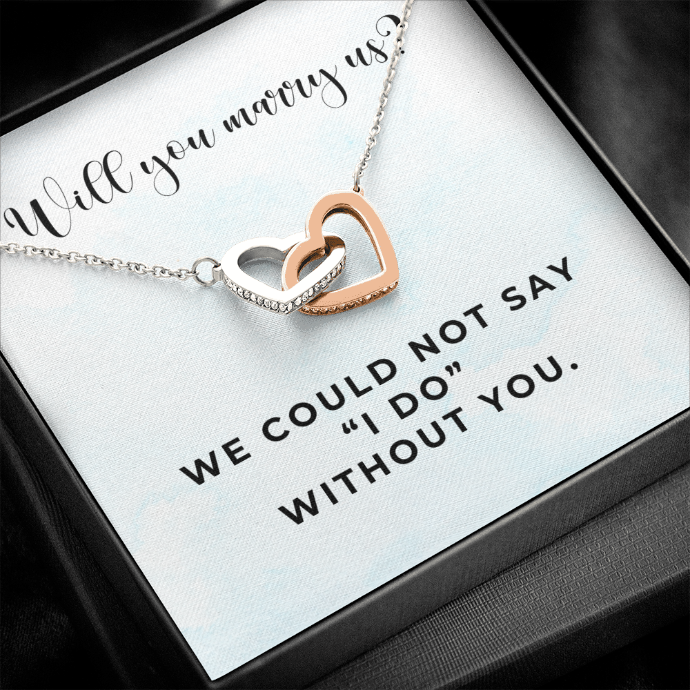 Officiant Proposal Gift | Marry Us Necklace 0589T8