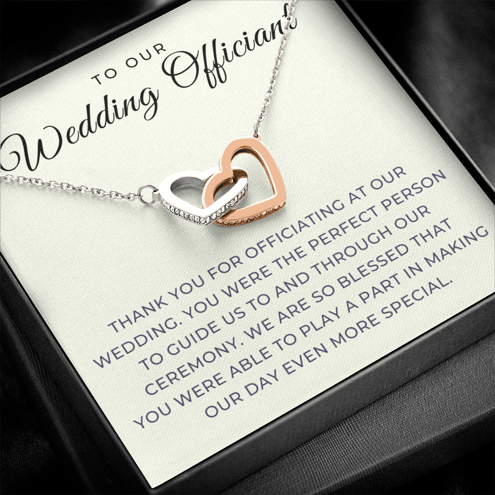 Officiant Proposal Gift | Thank You Necklace 0590T7