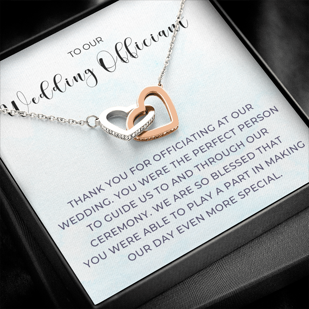 Officiant Proposal Gift | Thank You Necklace 0590T8