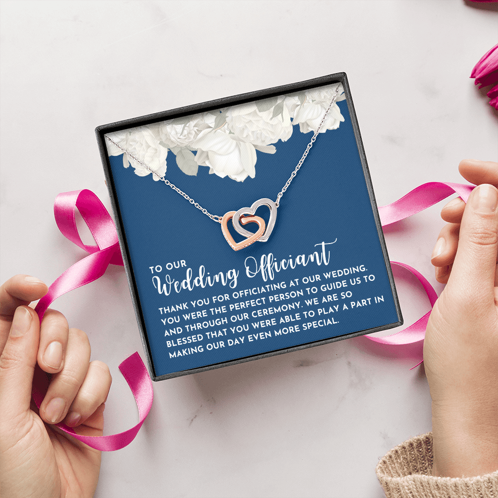 Officiant Proposal Gift | Thank You Necklace 0590T3