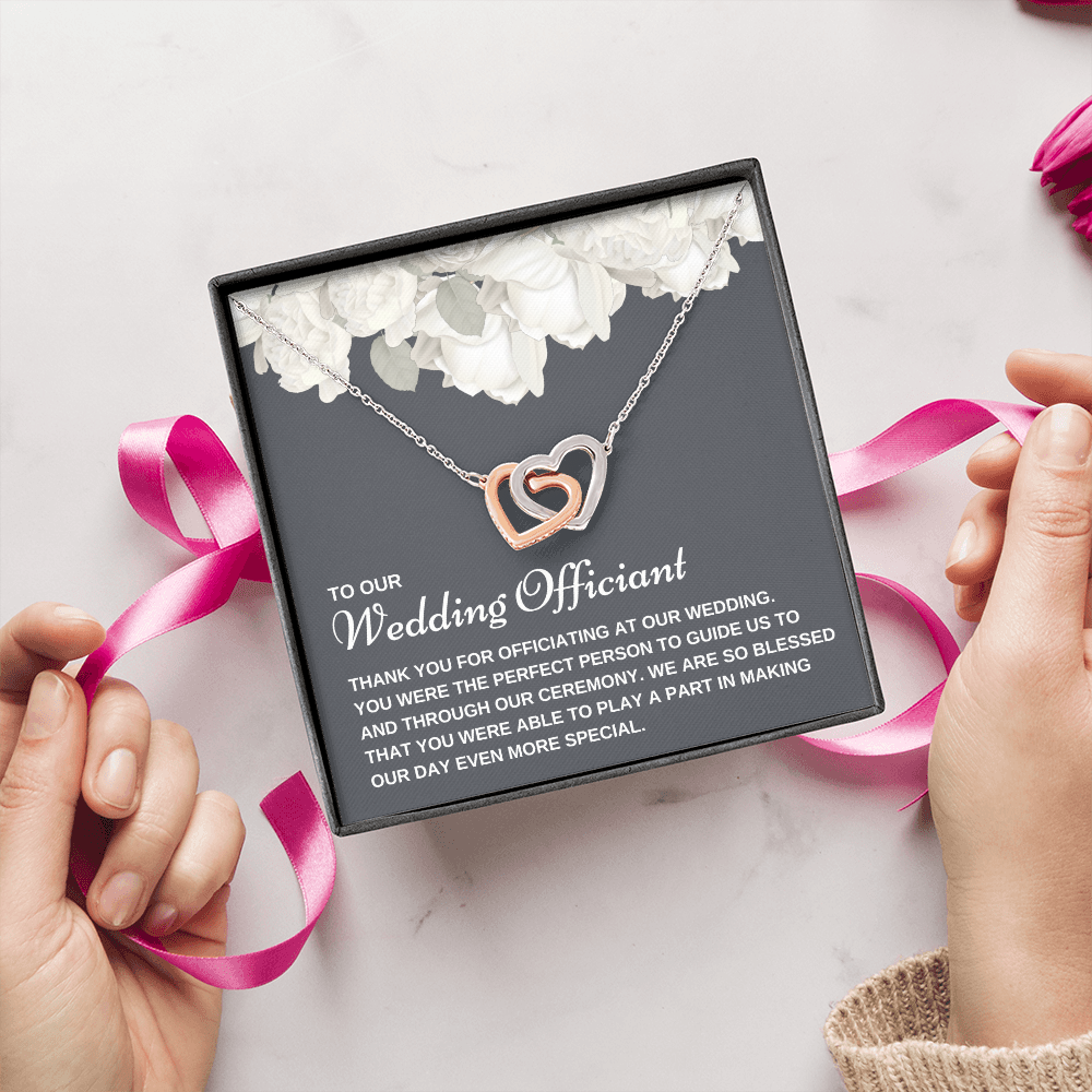 Officiant Proposal Gift | Thank You Necklace 0590T2